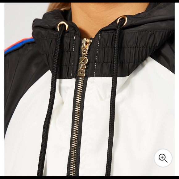 NWT Black White Rain Jacket - Picture 2 of 6